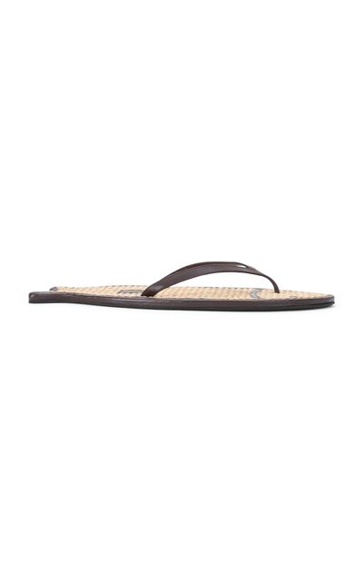 STAUD STAUD Fish Flop Leather Slippers