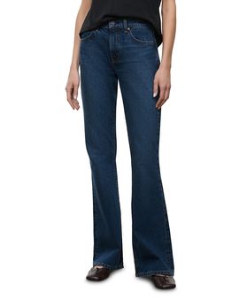 Staud Staud Franky Mid Rise Flare Jeans in Heritage