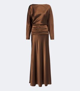 Staud Staud Freda silk-blend satin gown