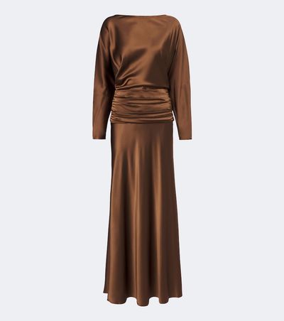 Staud Staud Freda silk-blend satin gown