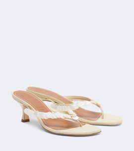 Staud Staud Freja embellished leather thong sandals