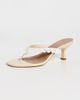 STAUD STAUD Freja Kitten Heel Sandals Cream - 2
