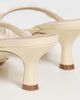 STAUD STAUD Freja Kitten Heel Sandals Cream - 4