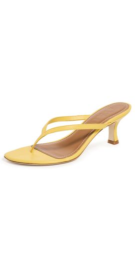 STAUD STAUD Freja Thong Kitten Heel Sandals Sunshine