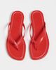 STAUD STAUD Freja Thong Sandals Red Rose - 5