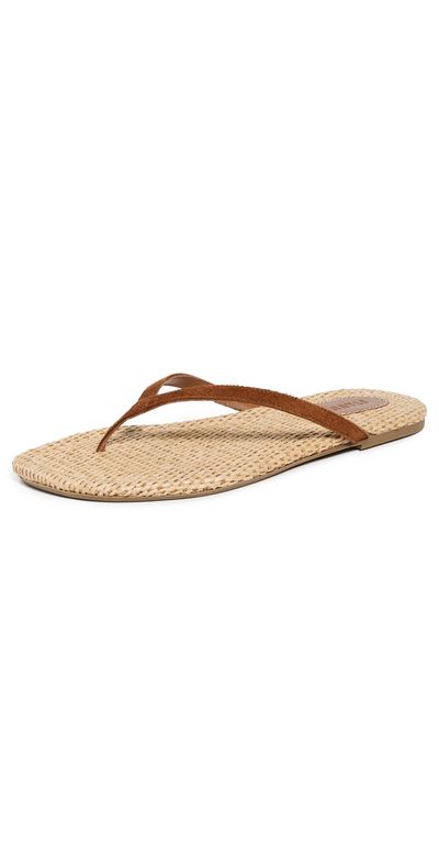 STAUD STAUD Freja Thong Sandals Tabac