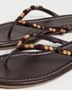 STAUD STAUD Freja Thong Sandals Wood Beads - 6