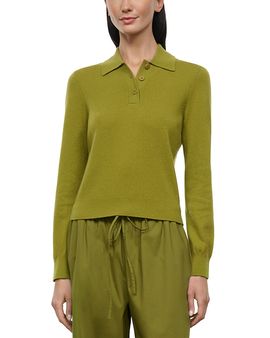 Staud Staud Gemma Cashmere Polo Sweater