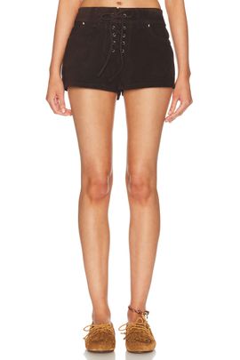 Staud Staud Geo Suede Short
