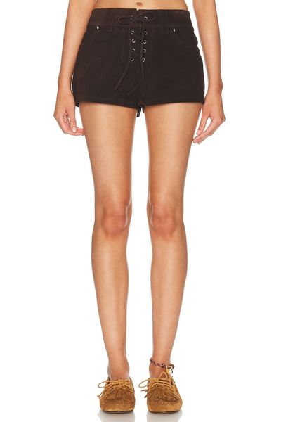Staud Staud Geo Suede Short
