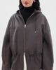STAUD STAUD Gondola Lambskin Leather Jacket Earth - 2