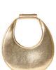 STAUD STAUD Good Night Metallic Leather Top Handle Moon Bag - 1