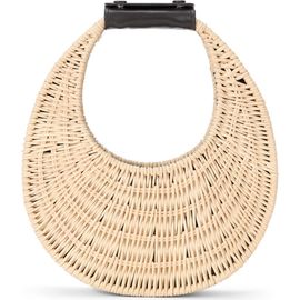STAUD STAUD Good Night Moon Wicker Top Handle Bag