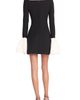 STAUD STAUD Hawthorne Contrast Cuff Long Sleeve Sheath Minidress - 2