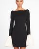 STAUD STAUD Hawthorne Contrast Cuff Long Sleeve Sheath Minidress - 4