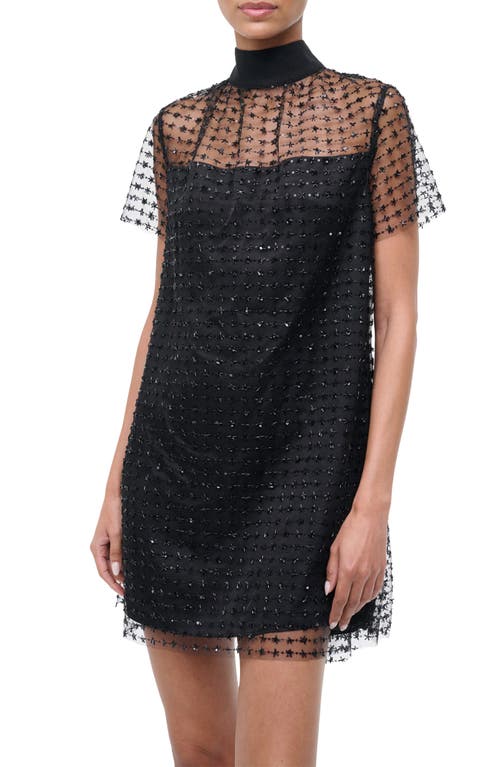 STAUD - Ilana Beaded Tulle Minidress