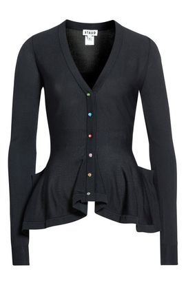 STAUD STAUD Jamie Ruffle Hem Cardigan