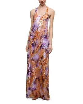 Staud Staud Juanita Embellished Low Racerback Dress