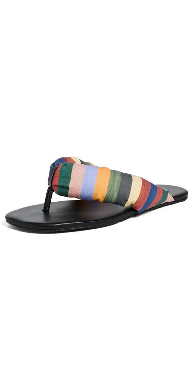 STAUD STAUD Juno Stripe Sandals Artist Stripe