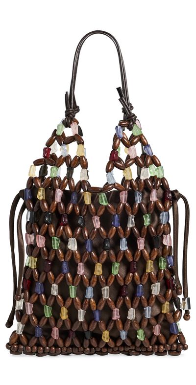 STAUD STAUD Kelly Beaded Bag Sea Glass Multi One