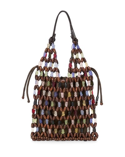 Staud Staud Kelly Beaded Bucket Bag
