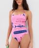 STAUD STAUD Laird One Piece Parcel Print Pink - 2