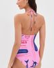 STAUD STAUD Laird One Piece Parcel Print Pink - 3