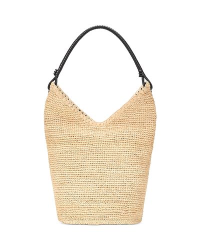 Staud Staud Lani Large Raffia Bucket Bag