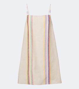 Staud Staud Laura striped linen minidress
