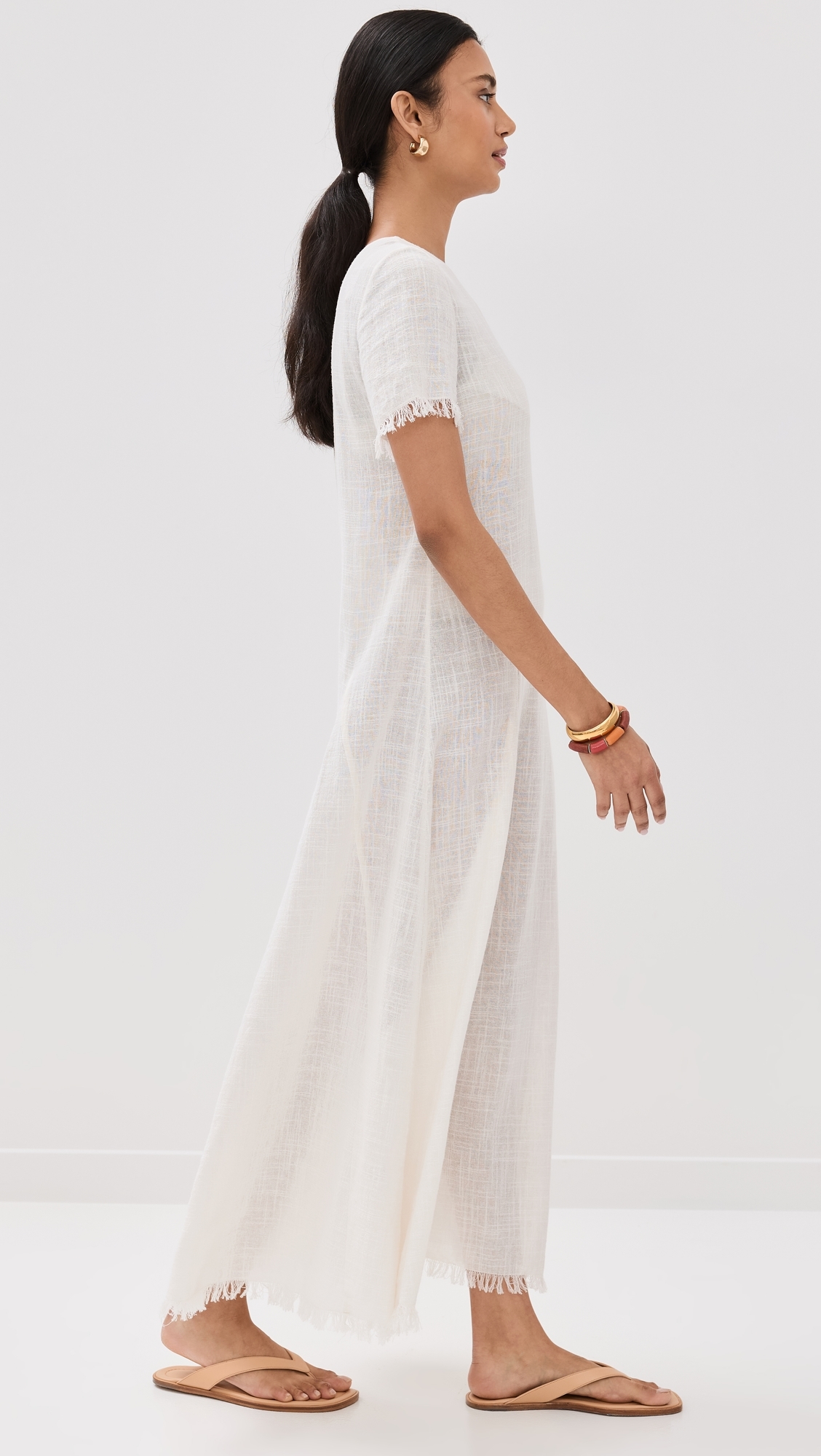 style white lace dress Romantic White Nightgown Set