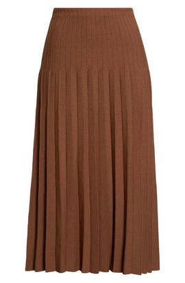 STAUD STAUD Lena Pleated Knit Maxi Skirt