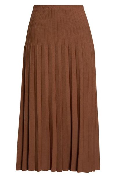 STAUD STAUD Lena Pleated Knit Maxi Skirt