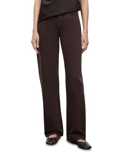 Staud Staud Leo High Rise Straight Jeans in Earth