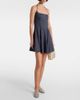 Staud Staud Leone linen-blend denim minidress - 2