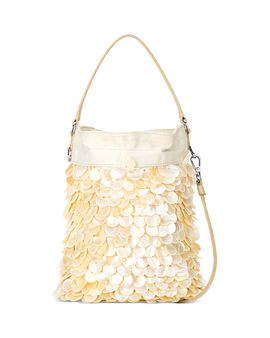 Staud Staud Lila Mini Pearl Oyster Bucket Bag