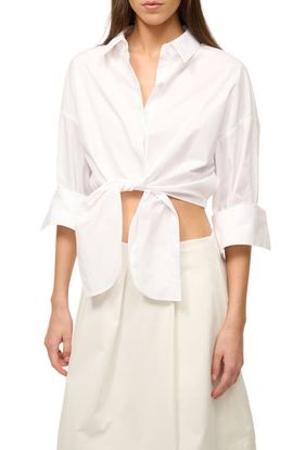 STAUD STAUD Lisa Tie Front Shirt