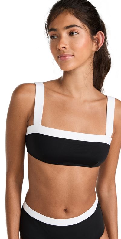 STAUD STAUD Liv Bikini Top Black/White L