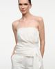 STAUD STAUD Lux Strapless Top with Side Drape - 3