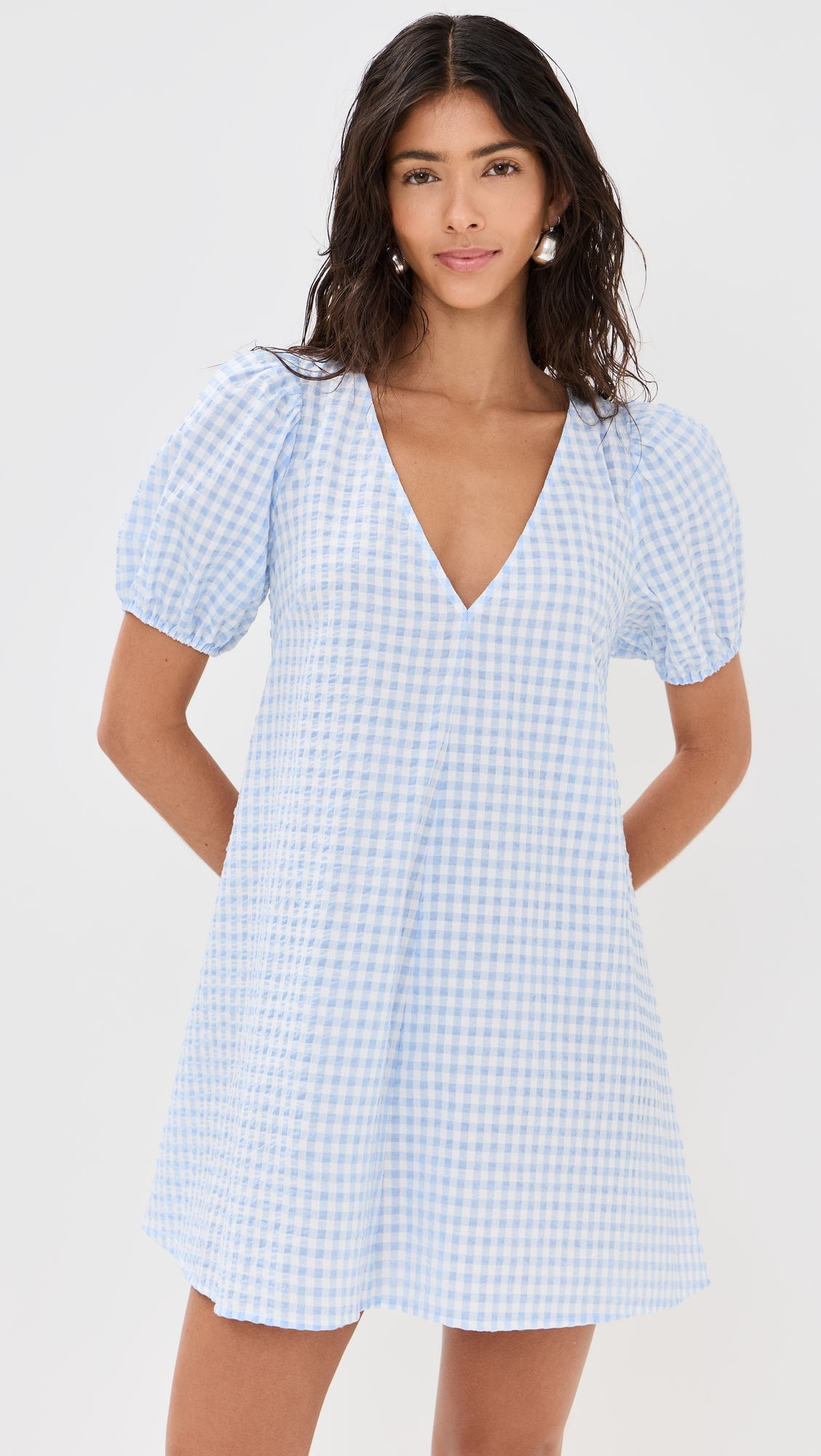 mini elegant dress L'AGENCE Esti Mini Dress In Black