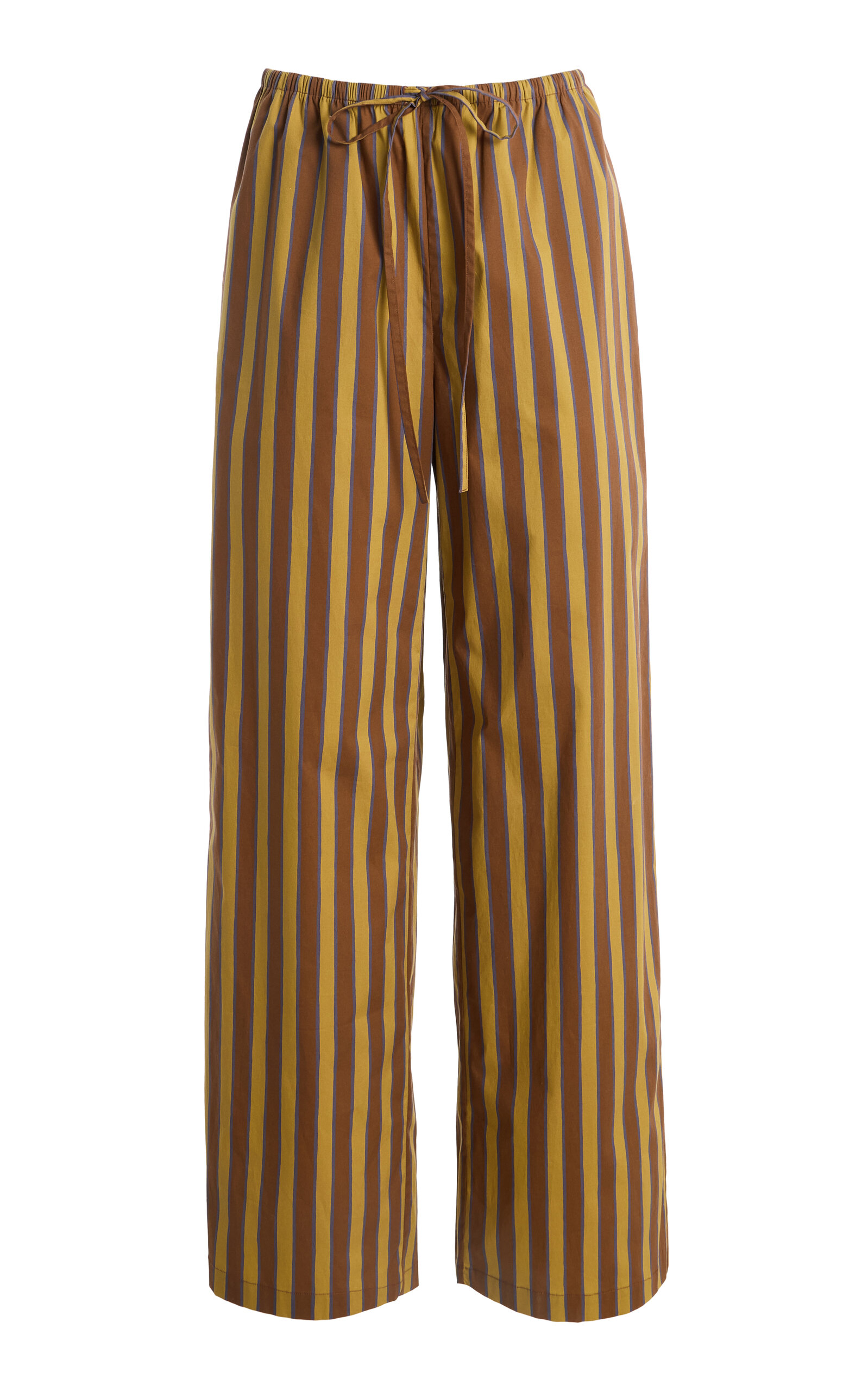 STAUD STAUD Mateo Striped SilkBlend WideLeg Pants