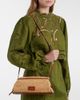 Staud Staud Maude leather-trimmed raffia clutch - 6