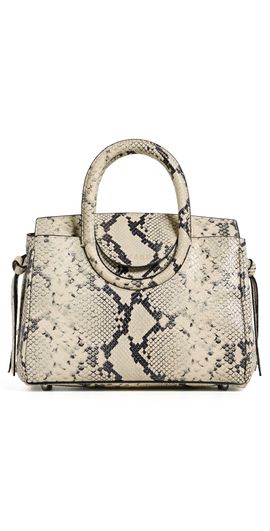 STAUD STAUD Maude Mini Carryall Tote White Snake One