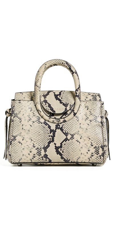 STAUD STAUD Maude Mini Carryall Tote White Snake One