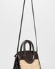 STAUD STAUD Maude Mini Wicker Carryall Satchel Natural/Espresso One - 4
