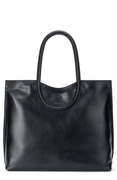 STAUD STAUD Maude North-South Leather Tote
