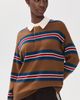 STAUD STAUD Michael Cashmere Polo Sweater Savoy Stripe - 2