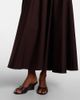 Staud Staud Milano pleated cotton-blend maxi skirt - 4