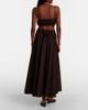 Staud Staud Milano pleated cotton-blend maxi skirt - 6