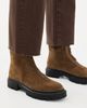 STAUD STAUD Miles Suede Zip Ankle Boots Cigar - 3