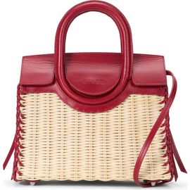 STAUD STAUD Mini Maude Wicker Top Handle Bag